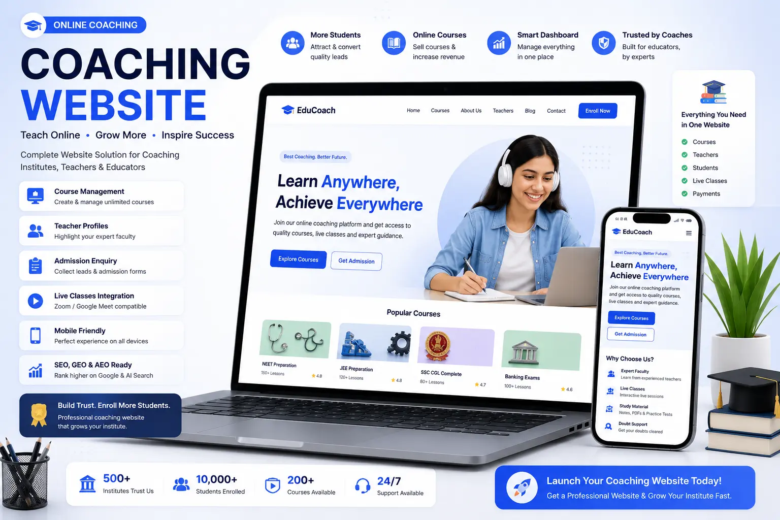 Coaching Website Development